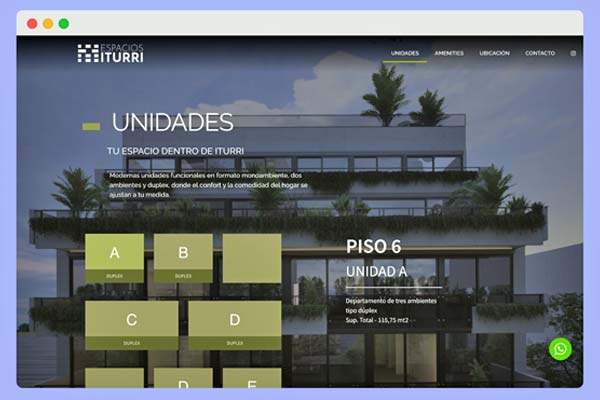ESPACIOS ITURRI - Rediseño de sitio web en Wordpress, testeo e implementación