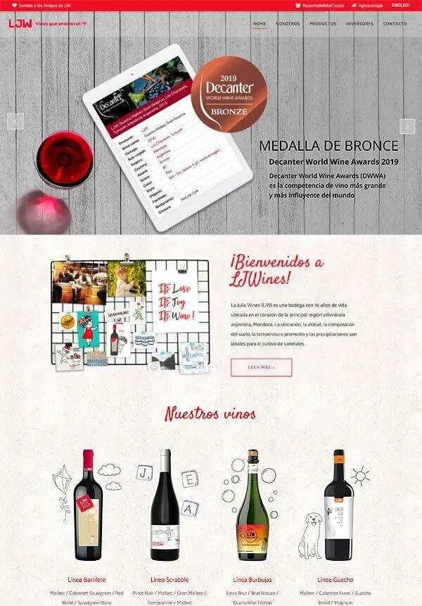 LJW - Rediseño completo del Sitio Web, implementación